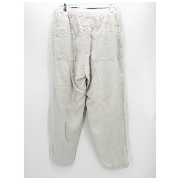 JAMES PERSE Linen Utility Pull-On Pant in Stone Beige Size 3/Large - Picture 3 of 7
